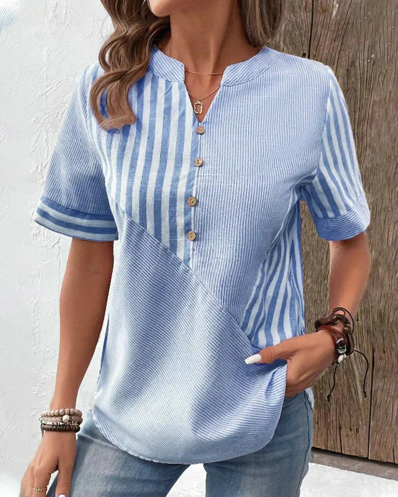 Eco-Soft Striped Blouse