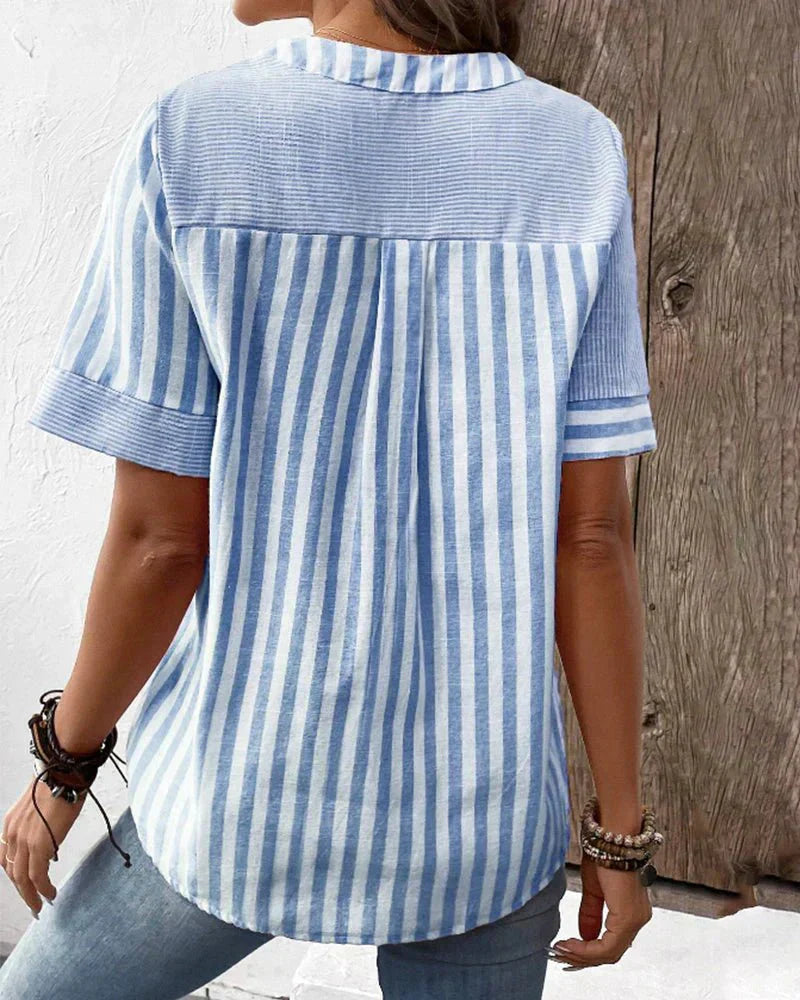 Eco-Soft Striped Blouse