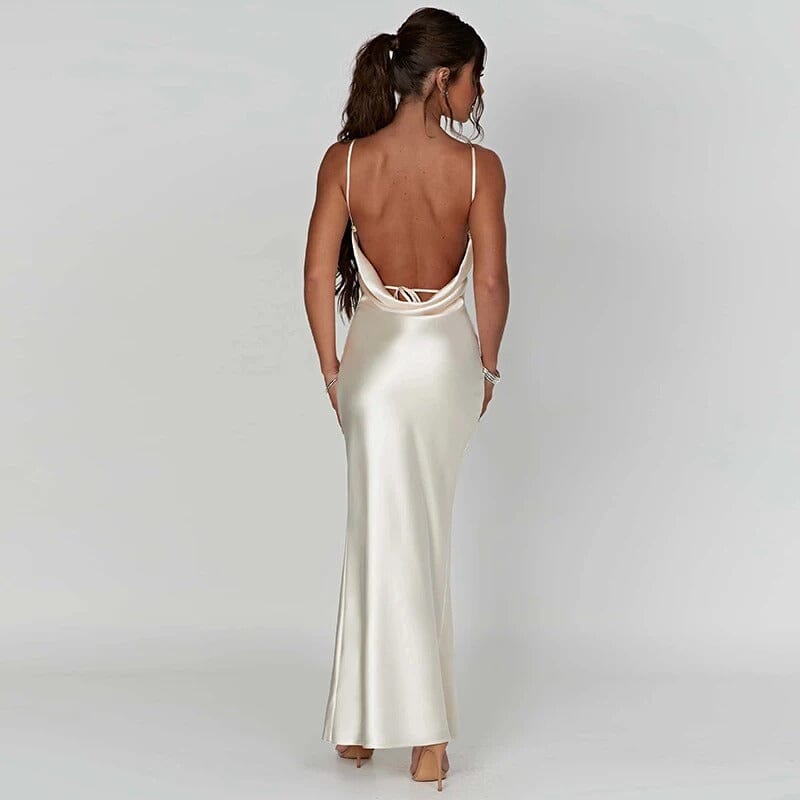 Abito Maxi Satined Elegante