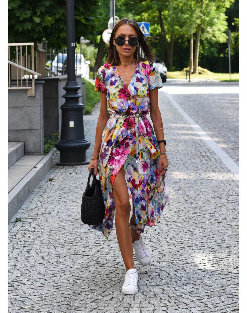 Abito Elegante V Scollatura