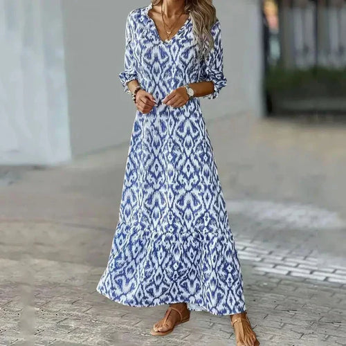 Eleganza-Floreale Maxi Abito
