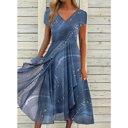 Abito Midi Eleganza Patchwork