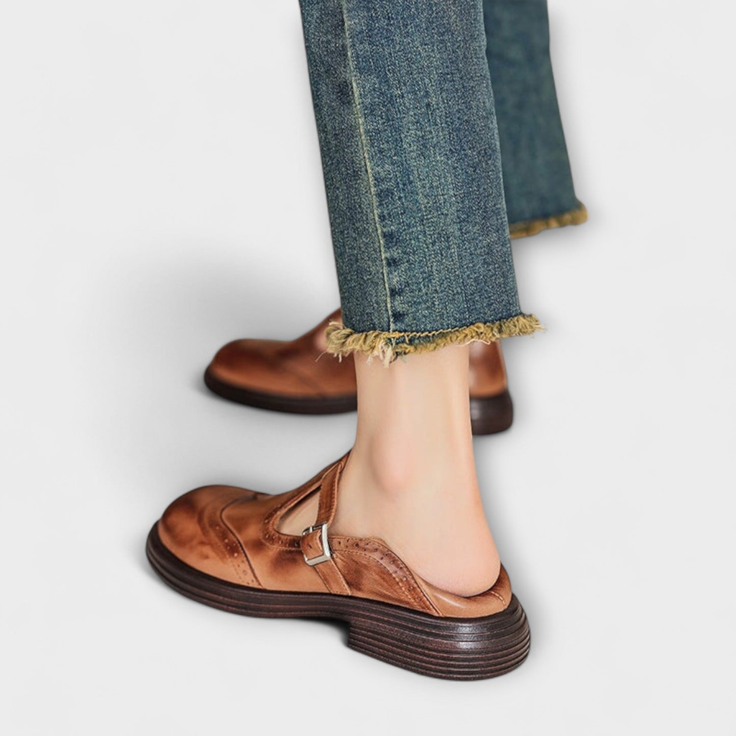 Eleganti Mary Janes In Pelle
