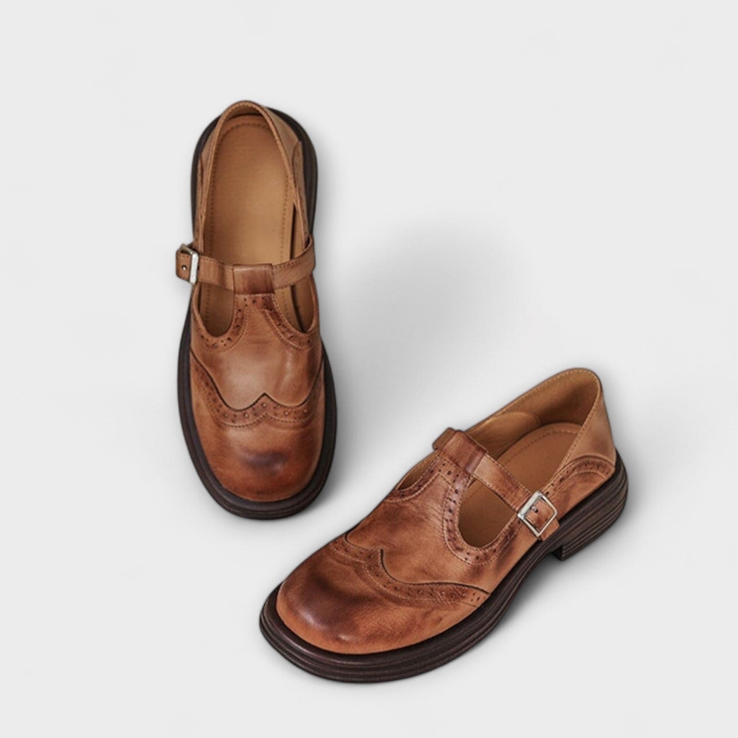 Eleganti Mary Janes In Pelle