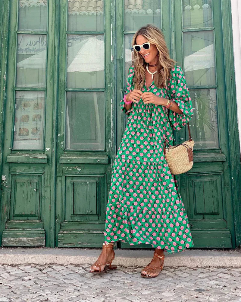Eleganza Fluttuante Maxi Dress