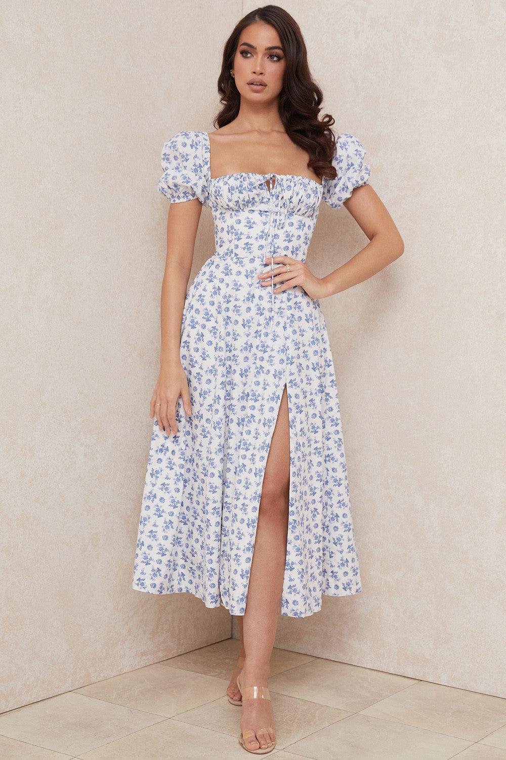 Elegant Corset-Style Midi Dress