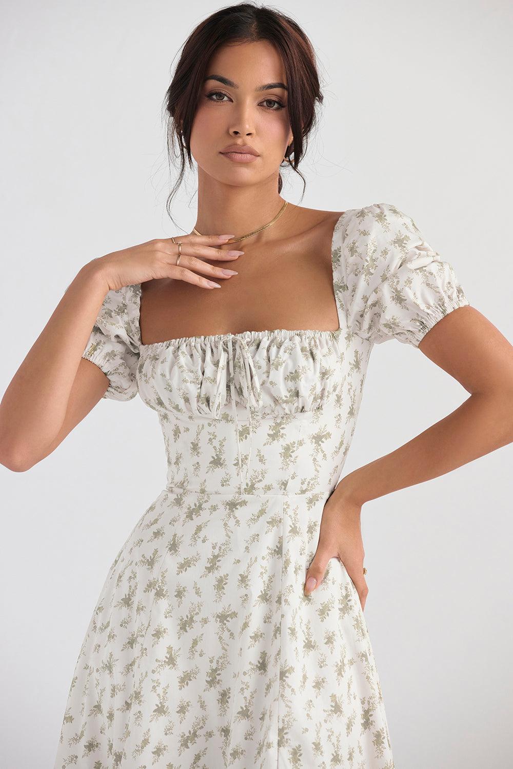 Elegant Corset-Style Midi Dress