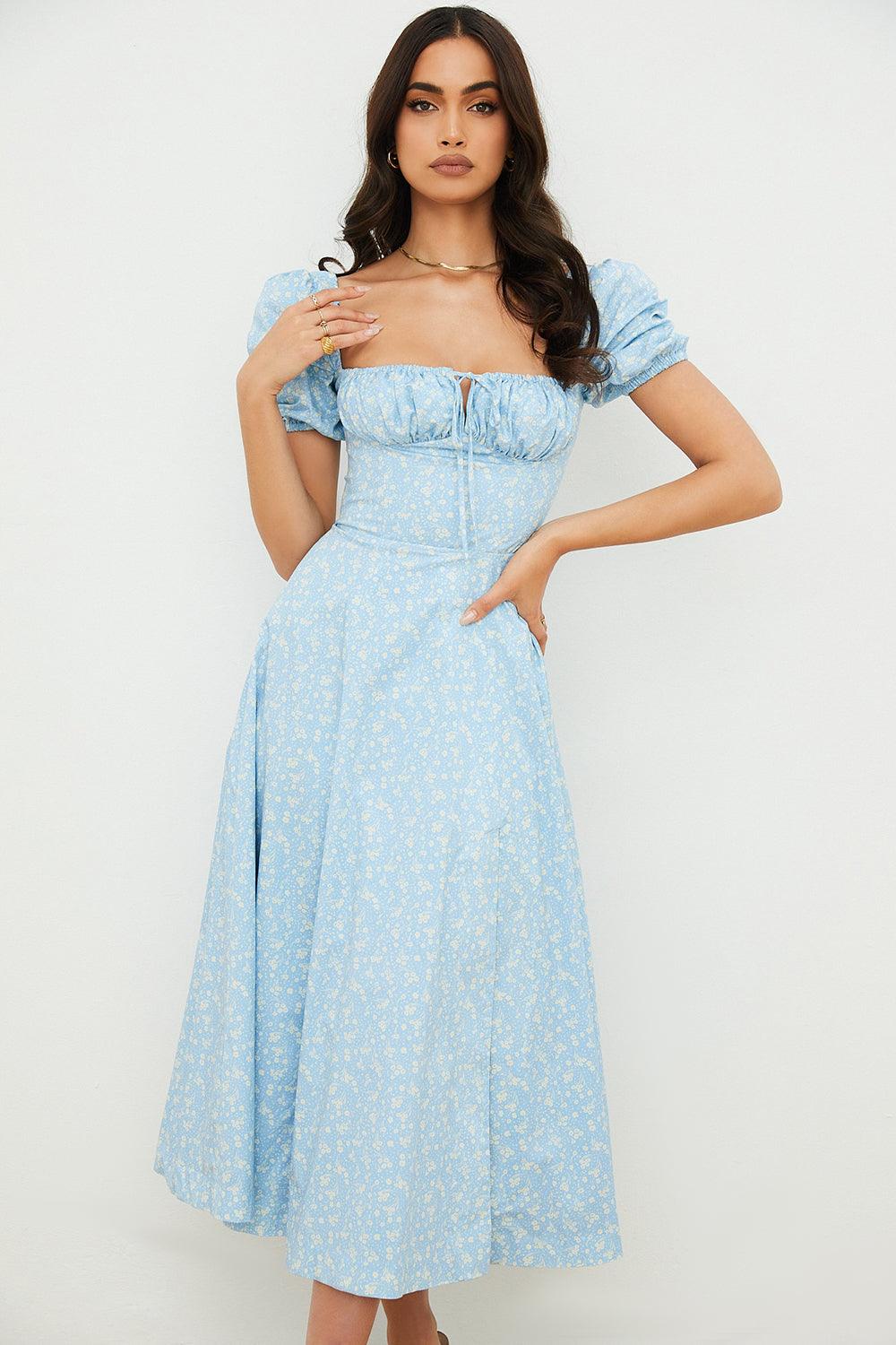 Elegant Corset-Style Midi Dress