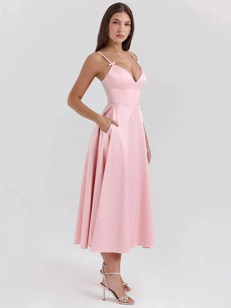 Vestito Saten Luminoso