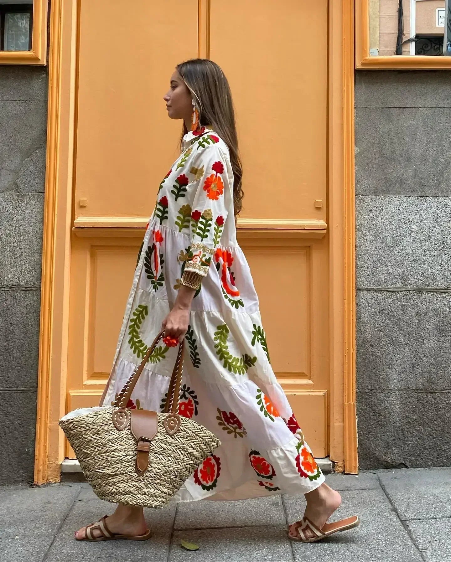 Elegant Patchwork Dress That Flatters