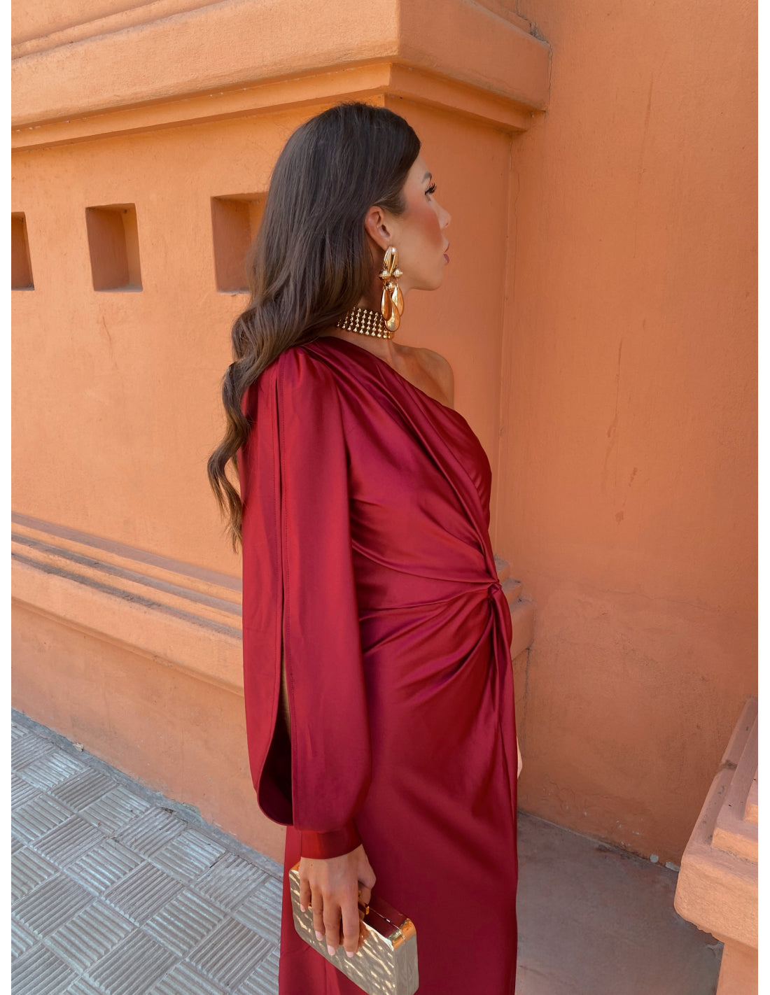 Eleganza One-Shoulder Abito