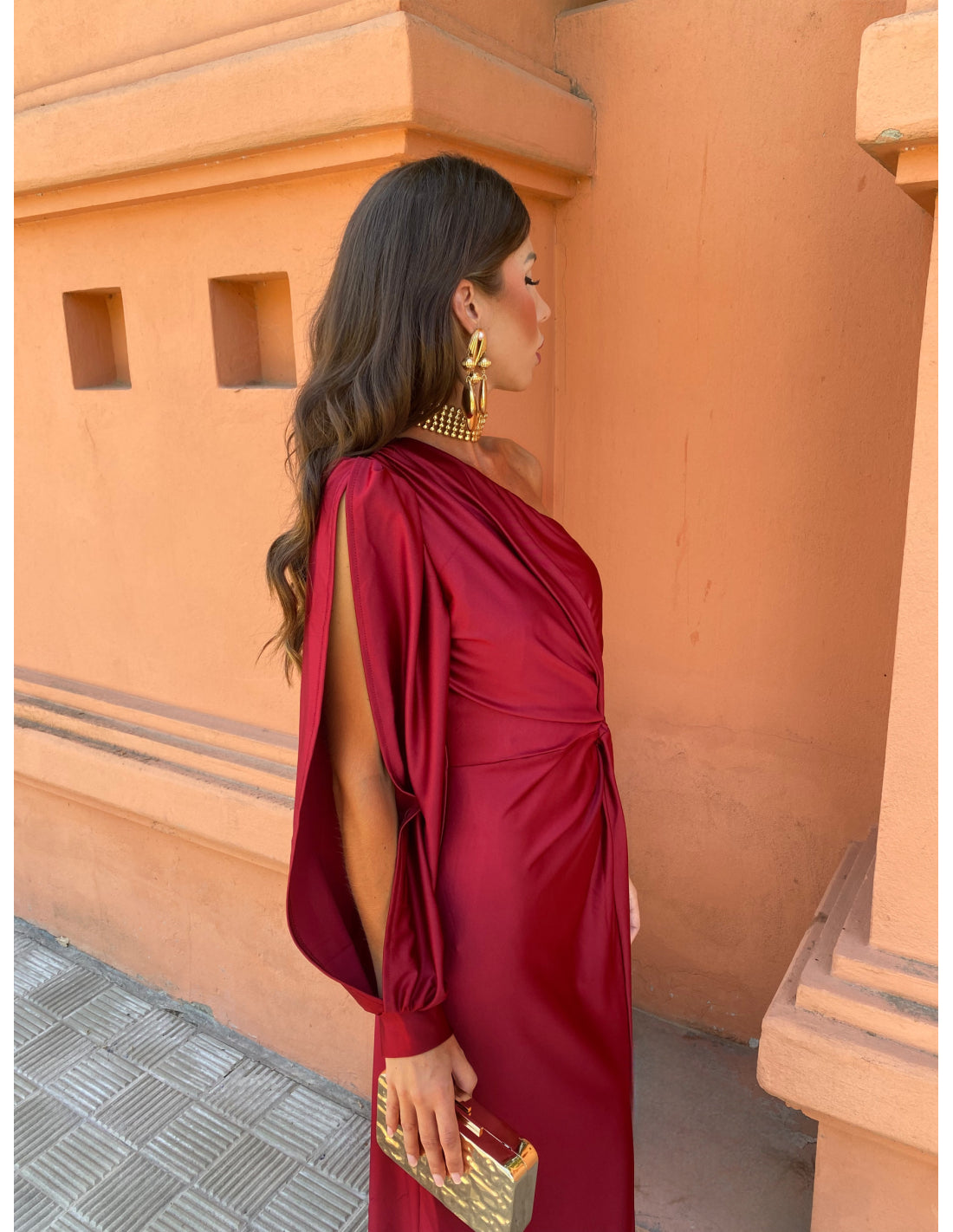 Eleganza One-Shoulder Abito