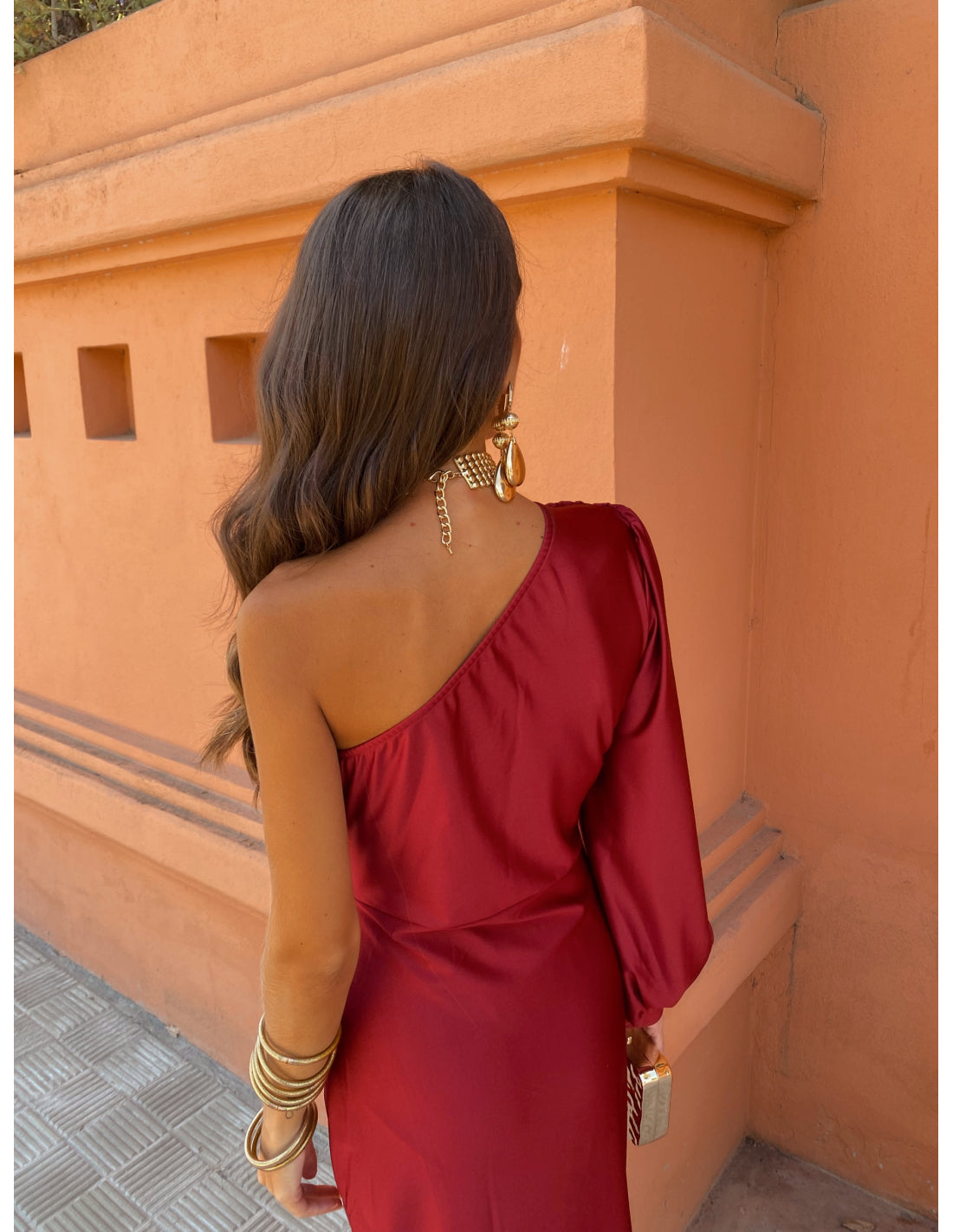 Eleganza One-Shoulder Abito