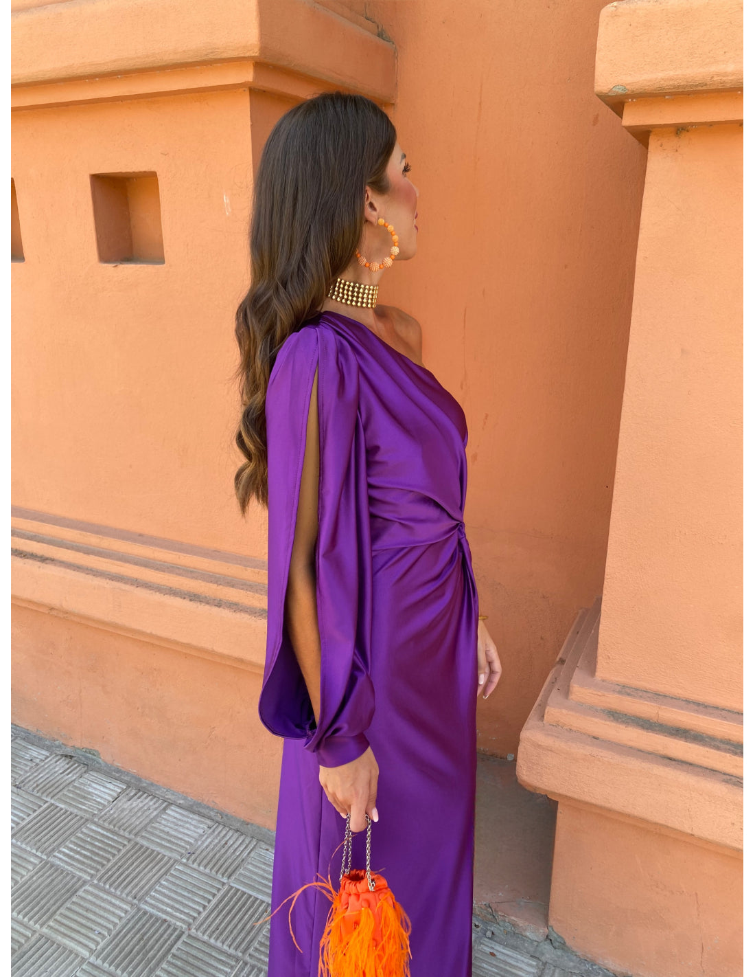 Eleganza One-Shoulder Abito