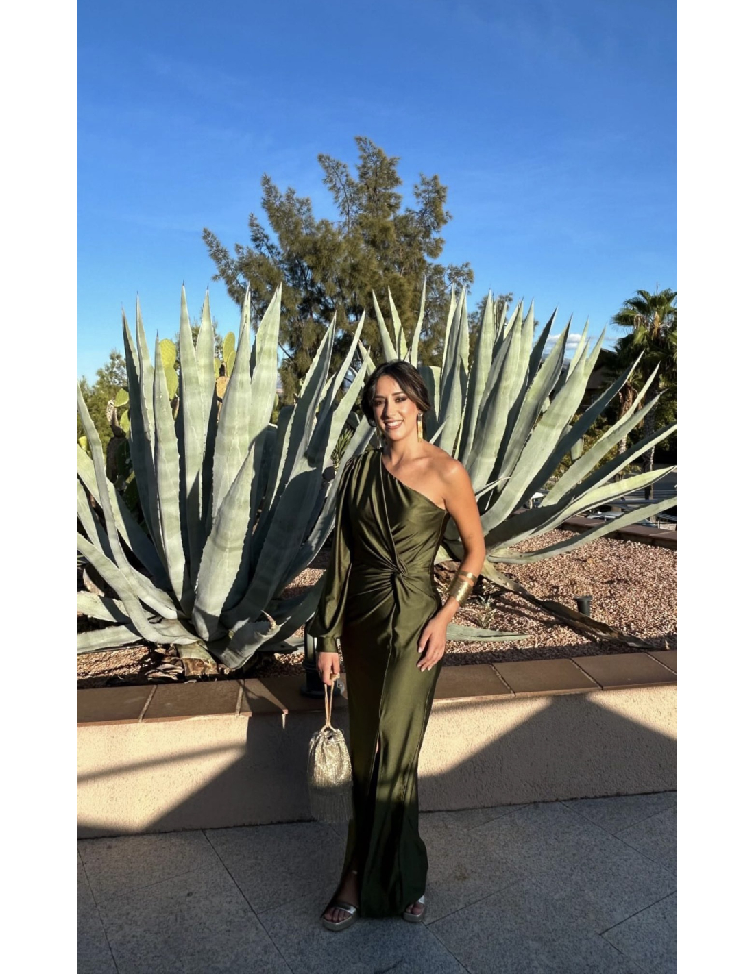 Eleganza One-Shoulder Abito