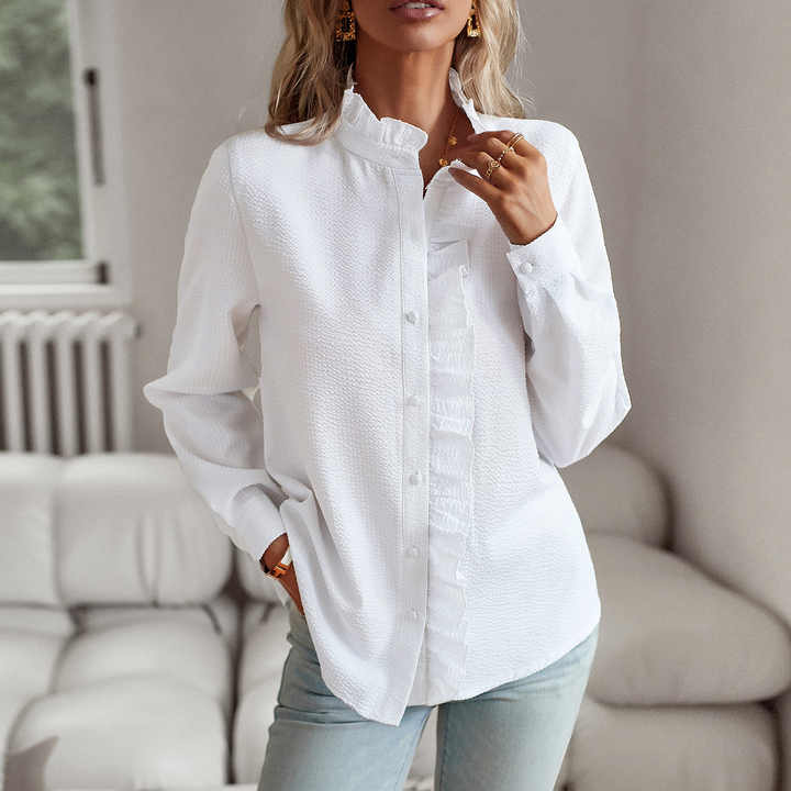 Ruffle-Elegance Shirt