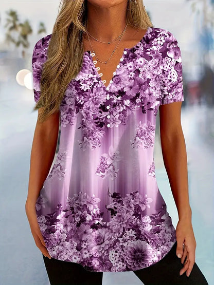 Maglione Morbido-Stretch Floreale