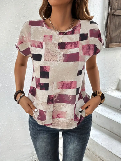Blusa Geometrica Senza-Stiro