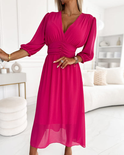 Chiffon Midi Dress for Ageless Elegance