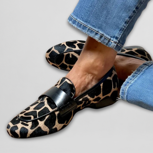 Loafer Animal-Print Elegante
