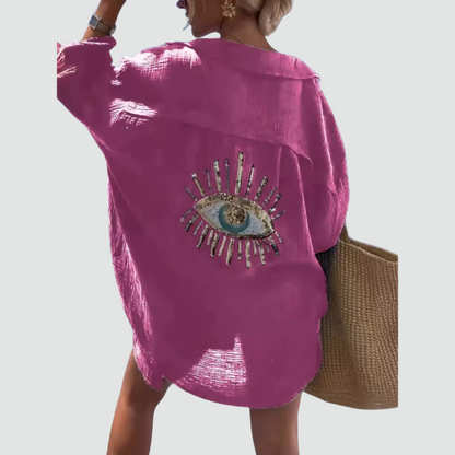 Camicia Oversize con Occhio Magnetico