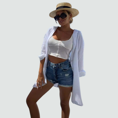Camicia Oversize con Occhio Magnetico