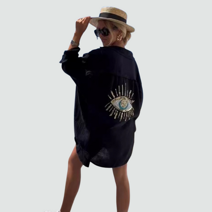 Camicia Oversize con Occhio Magnetico
