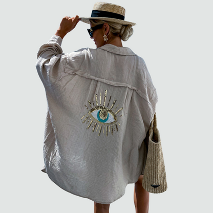 Camicia Oversize con Occhio Magnetico