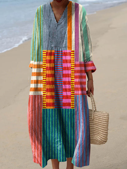 Abito Mireya Vintage-Geometrico