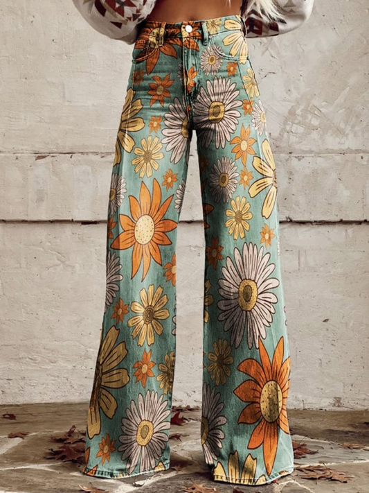Pantaloni Eleganti a Gamba Larga
