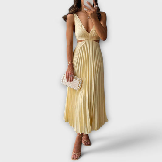 Abito Da Sera Elegante Plissettato