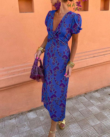 Effortless Elegance Botanical Maxi Dress