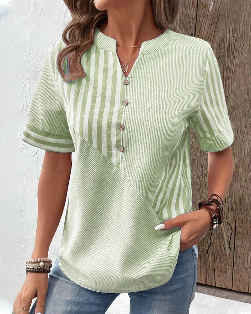 Eco-Soft Striped Blouse