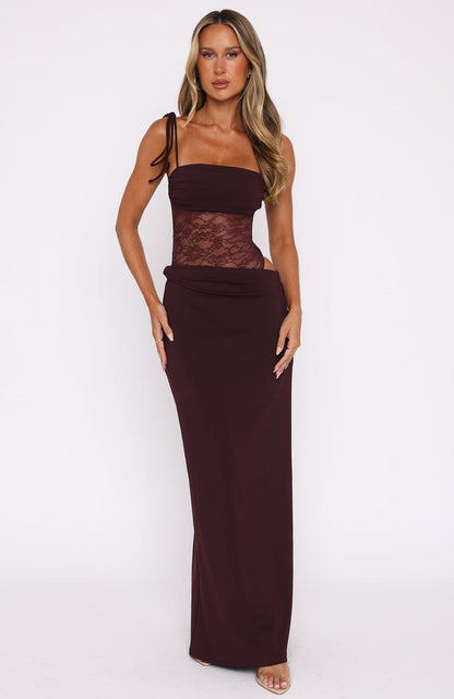 Abito maxi eleganza al limone
