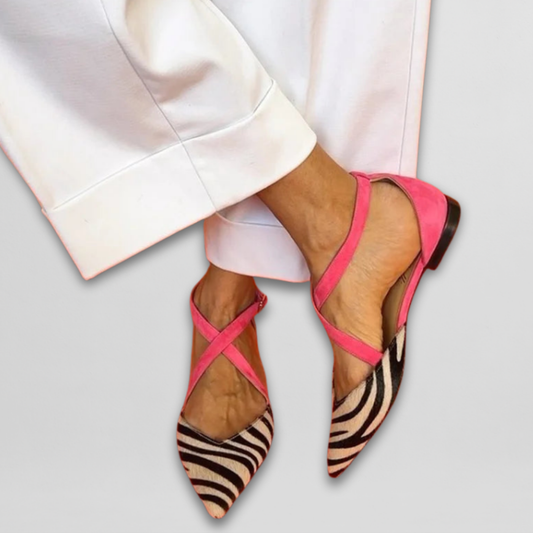 Ballerine Glamour Zebra-Fuchsia
