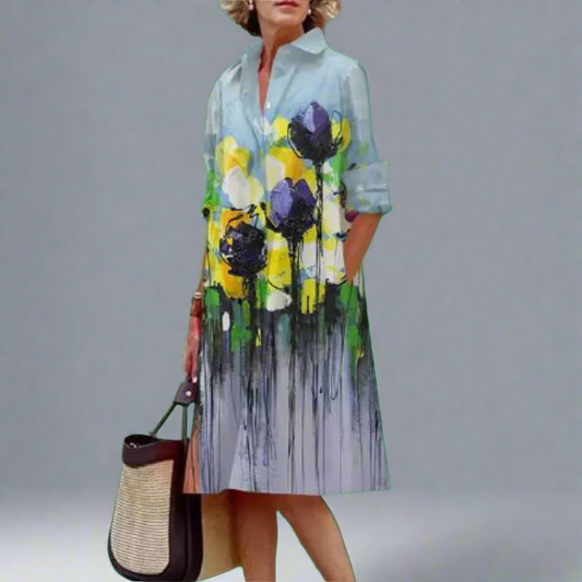 Abito-Midi Elegante Fresco