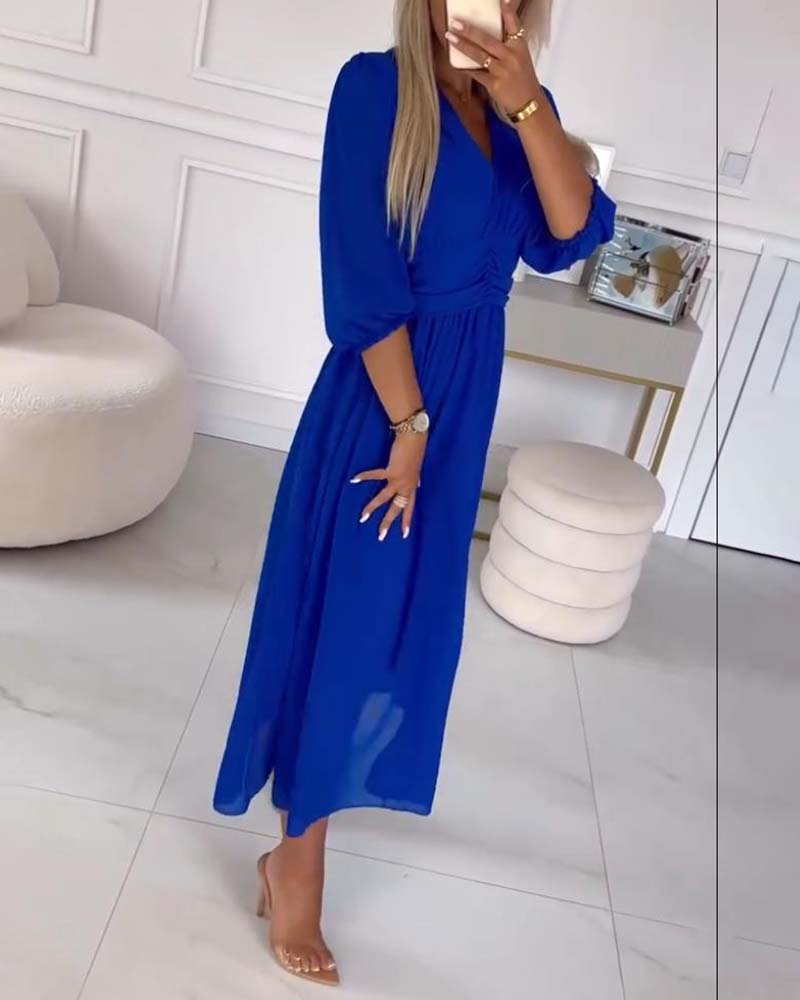 Chiffon Midi Dress for Ageless Elegance
