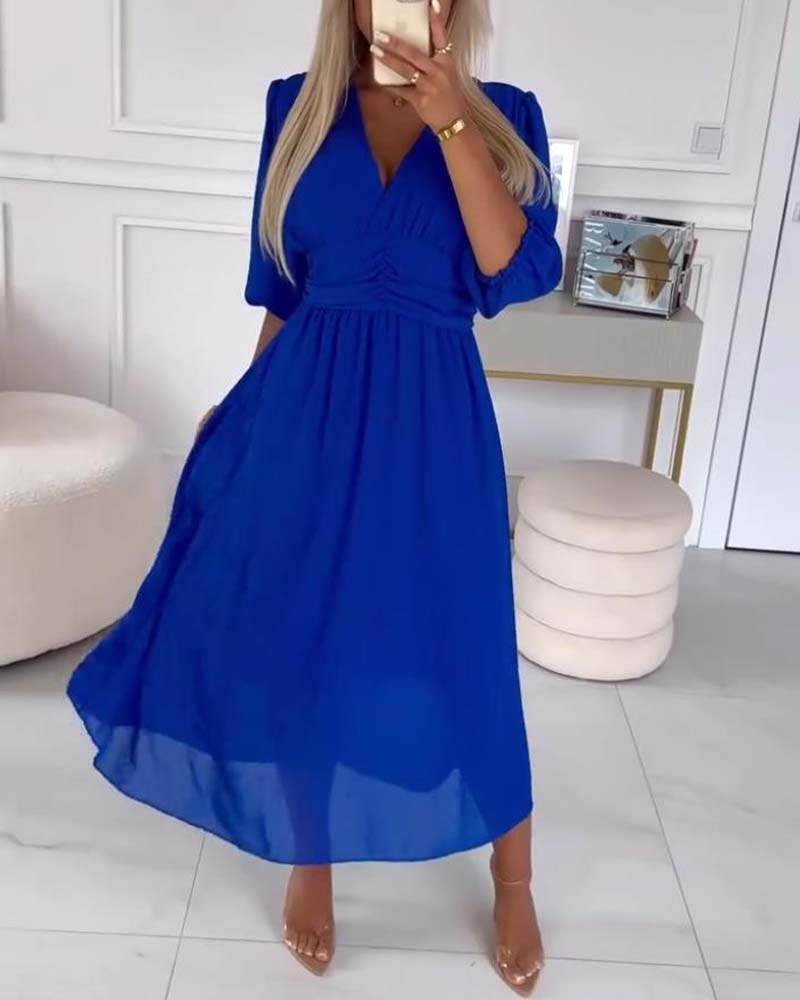 Chiffon Midi Dress for Ageless Elegance