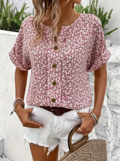 Elegante Blouse Floreale
