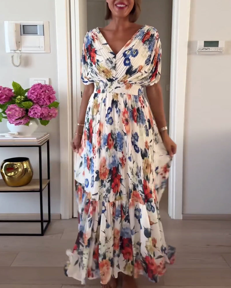 Timeless Floral Elegance Dress