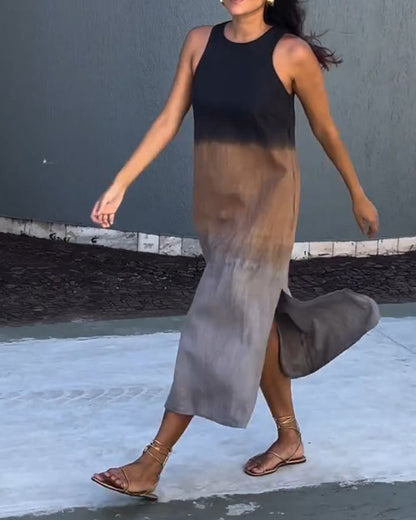 Elegant Gradient Summer Dress