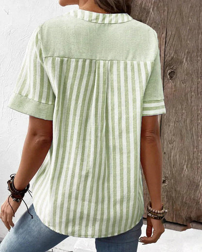 Eco-Soft Striped Blouse