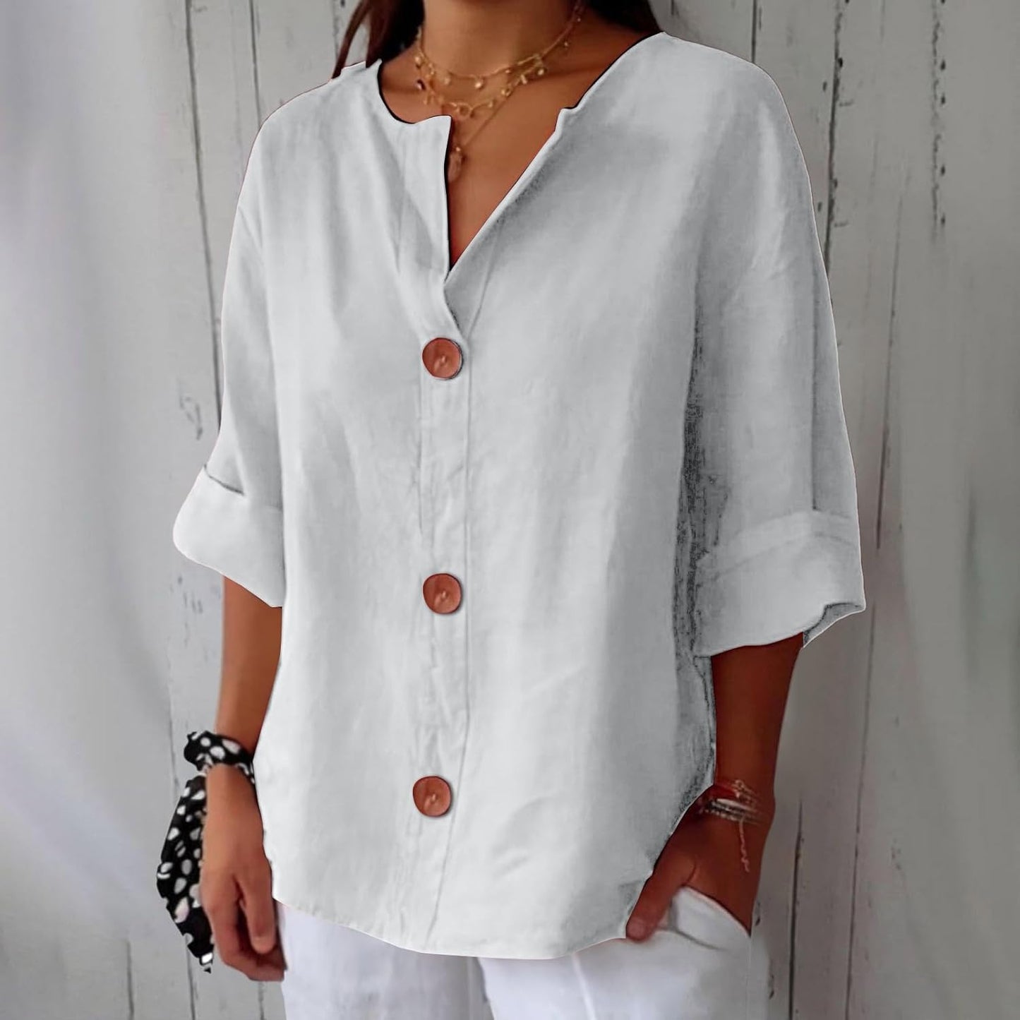 Blusa Lino Anti-Caldo