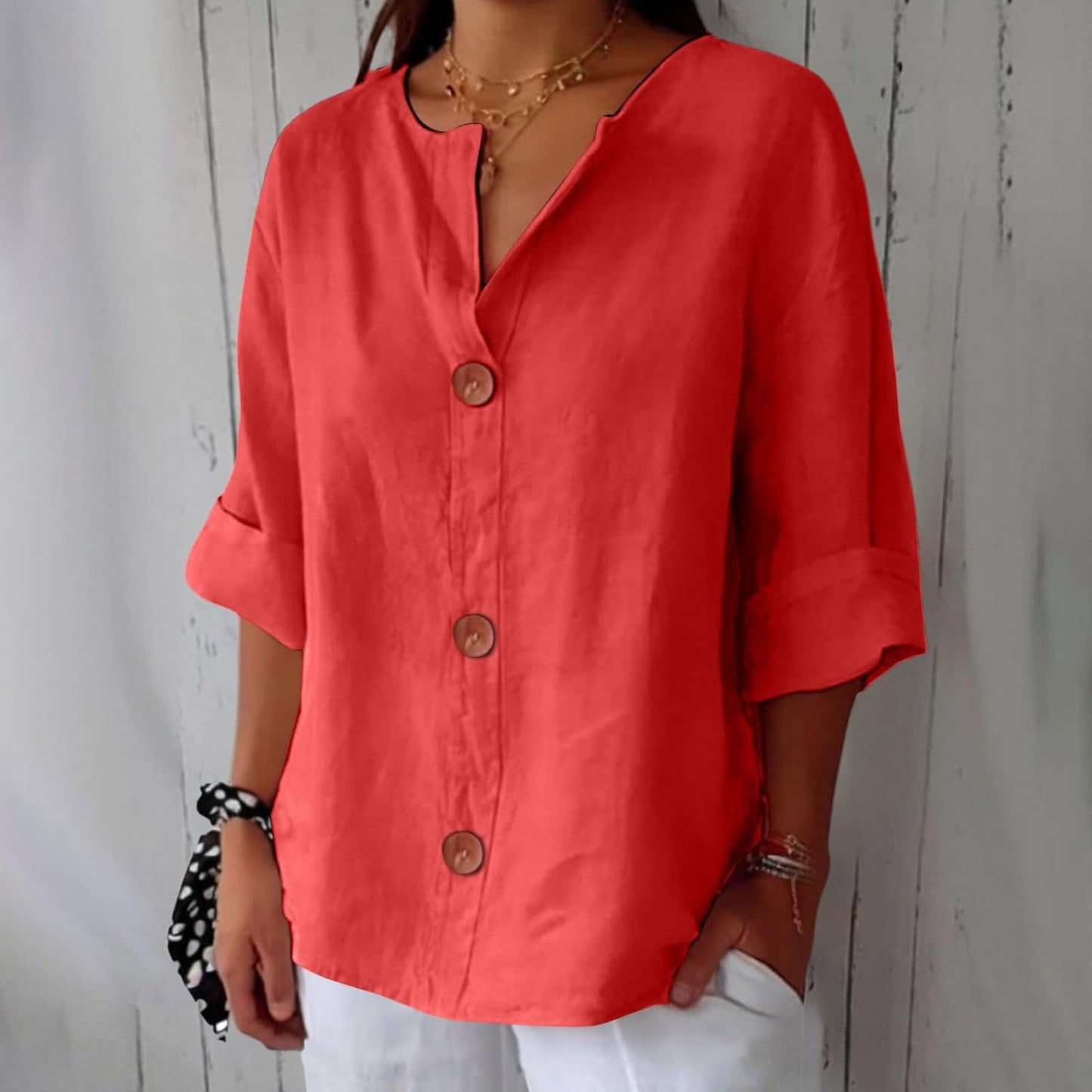 Blusa Lino Anti-Caldo
