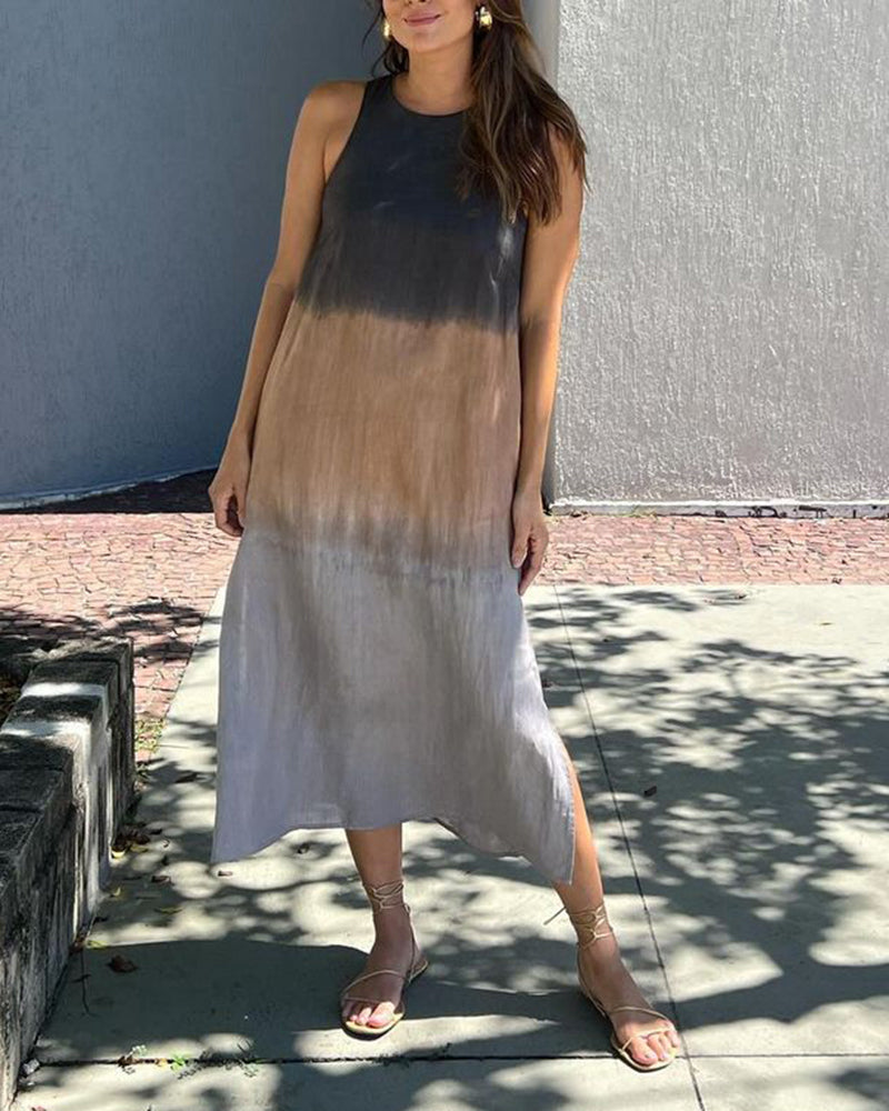 Elegant Gradient Summer Dress