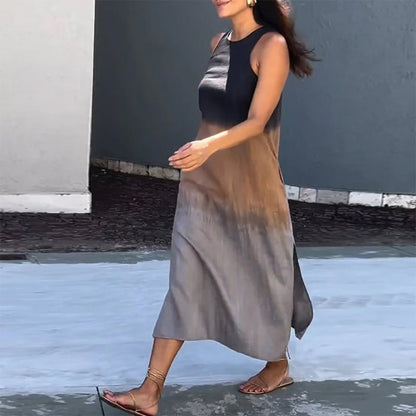 Elegant Gradient Summer Dress