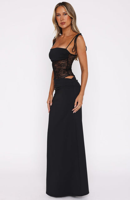Abito maxi eleganza al limone