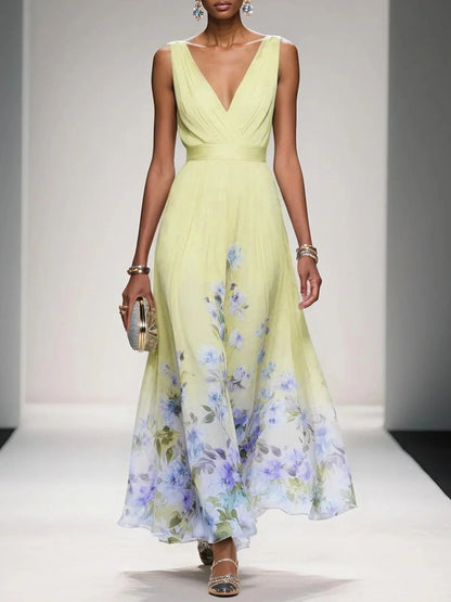 Abito Floreale Leggero Maxi