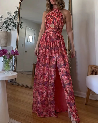Abito Maxi Floreale Elegante