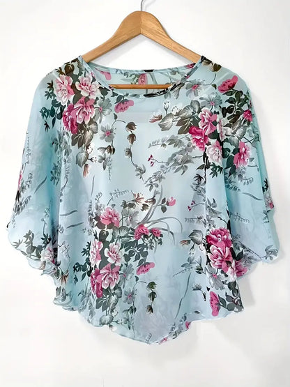 Maglia Floreale Traspirante